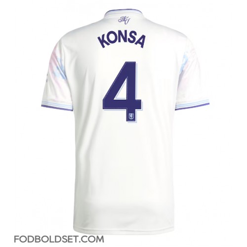 Aston Villa Ezri Konsa #4 Tredjetrøje 2025-26 Kortærmet